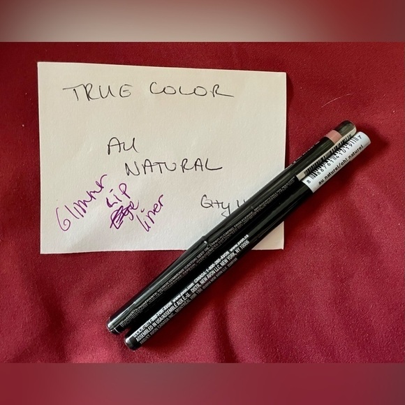 👄 2 AU NATURAL True Color Glimmersticks Lip Liner Glimmer Smooth Date Night - Picture 3 of 3